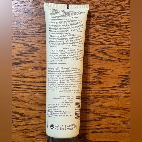 AHAVA Dead Sea Water Mineral Foot Cream 50% More Limited Edition 5.1 fl.oz - Picture 2 of 6